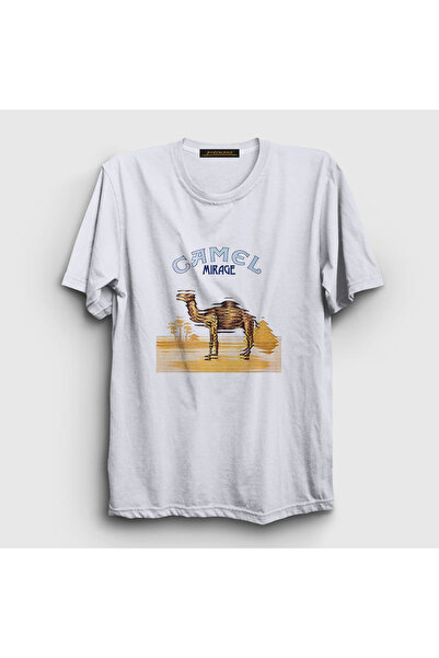 Presmono Unisex White Mirage Band Camel T-shirt352400tt
