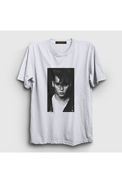 Presmono Unisex beli mladi V2 Johnny Depp T-shirt 354900tt