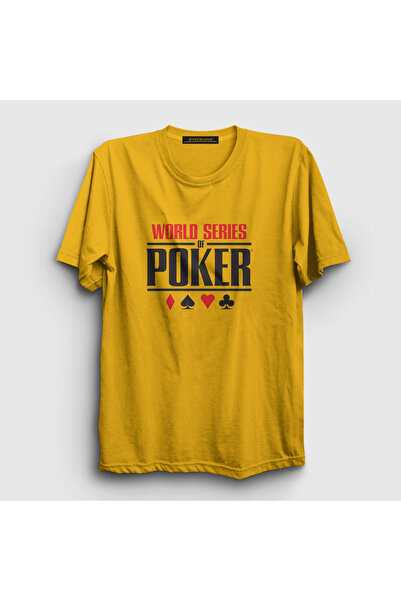 Presmono Unisex Yellow Wsop World Series Of Poker T-shirt363470tt
