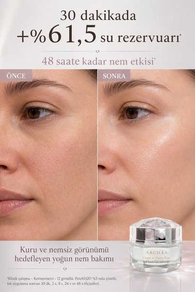 Argilea Pink Quartz Brightening Moisturizing Mineral Face Cream |   Hyaluronic Acid Niacinamide Ectoin 50 ml
