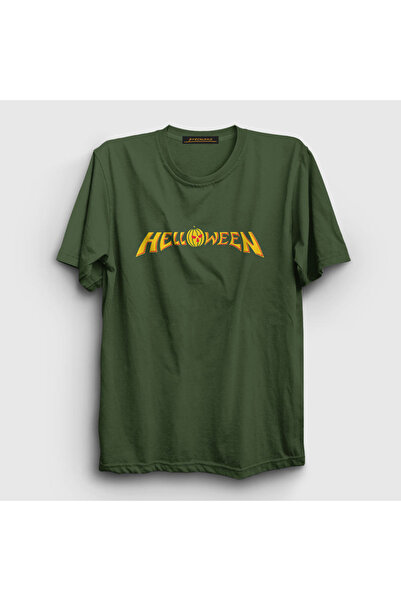 Presmono Unisex kaki logo Helloween T-shirt 148921tt