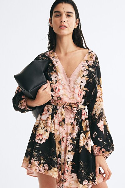 H&M Kuşaklı Tunik Elbise