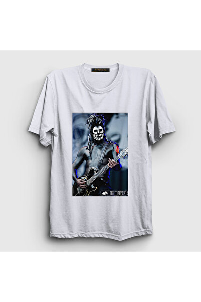 Presmono Unisex White Wes Borland Guitarist Limp Bizkit T-Shirt 556308Tt