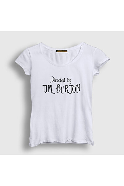Presmono Women's White Directed by Tim Burton Gift Director T-Shirt 585171Tt