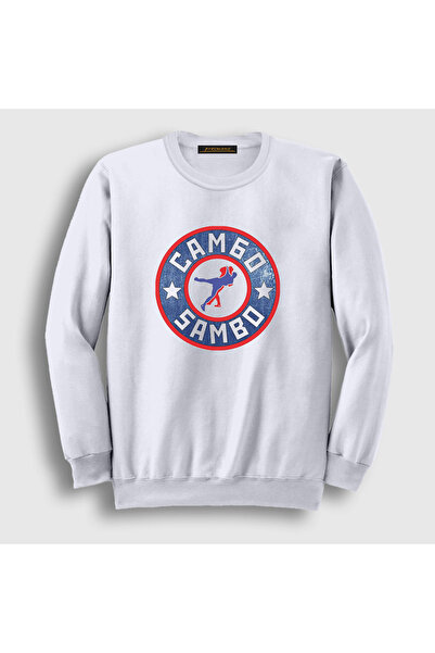 Presmono Unisex White Symbol Ufc Mma Fighter Sambo Sweatshirt 583981Tt