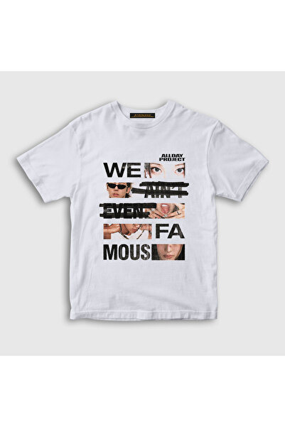 Presmono Unisex Kids White Famous K-Pop Allday Project T-Shirt 596982Tt