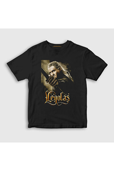 Presmono Unisex Kids Black Legolas the Lord of the Rings T-Shirt 433592Tt