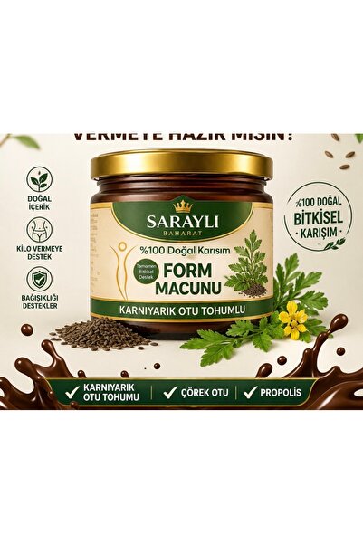 sarayli baharat Karnıyarık otu tohumlu Form Macunu 240gr karnıyarık otu