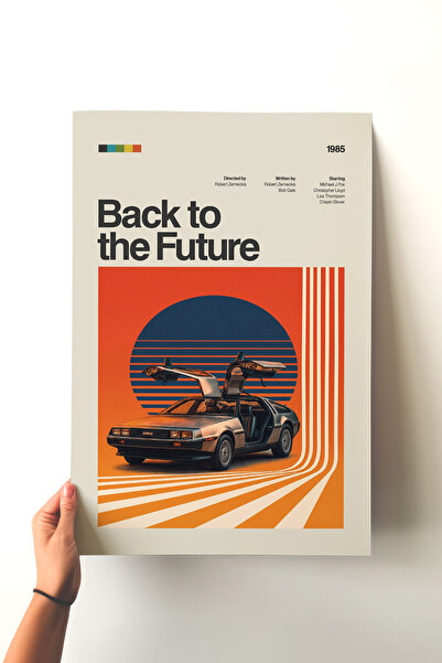 Pena Tablo Back to the Future Çerçevesiz Retro Film Posteri