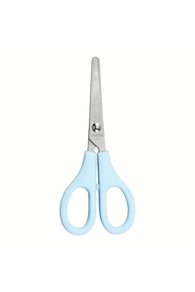 Choice Blue 1pc Stainless Steel Round-Tip Scissors with Sharp Blades - Precis...