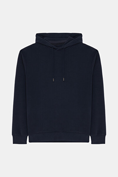 W Collection LACİVERT BİSİKLET YAKA UZUN KOLLU SWEATSHIRT