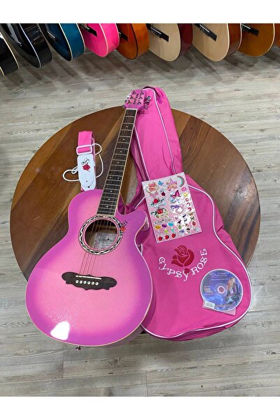 VALENCIA Gra1kcpk Pembe Akustik Gitar Seti