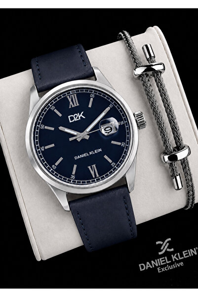 Daniel Klein Leather Cord Calendar Dial 2 Year Warranty 3 Atm Resistant Male ...