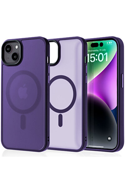 Casey Studios MagSafe case iPhone 14 Plus, wireless charging, raised edges, s...