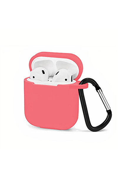Casey Studios AirPods 1/2 поколение Калъф, мек силикон, с карабинер ключодърж...