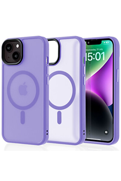 Casey Studios MagSafe калъф iPhone 14, безжично зареждане, повдигнати ръбове,...