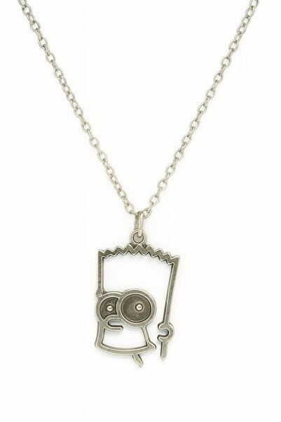 Herşey Nota Bart Simpson Unisex Necklace – Fun and Retro Design