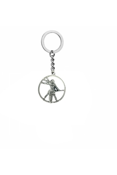 Herşey Nota Da Vinci Music Band Keychain – Retro Pop Rock Accessory