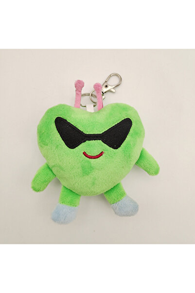 Choice1 B Kawaii Kpop Leather Heart Toy Keychain Girl Heart Keychain Bag Back...