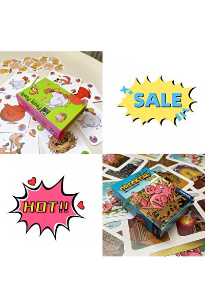 Choice3 A and B Hot board games Chicken Chiu Chiu Board Game Drecksau Black S...