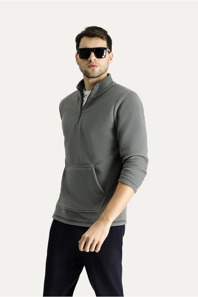 Kiğılı Half Zipper Fleece Sweatshirt