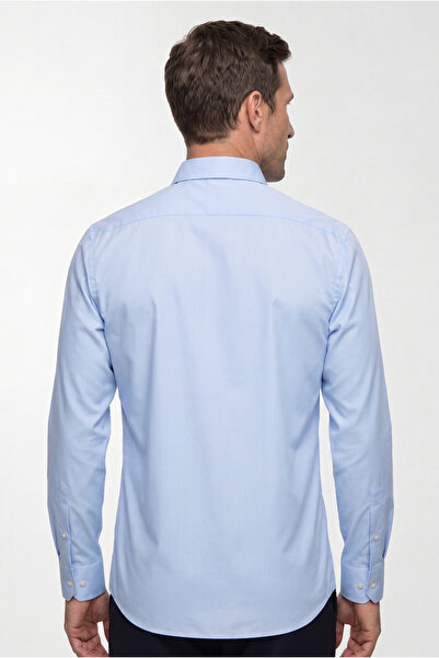 Kiğılı Uzun Kol Slim Fit Non Iron Ütü Gerektirmeyen Pamuklu Klasik Gömlek