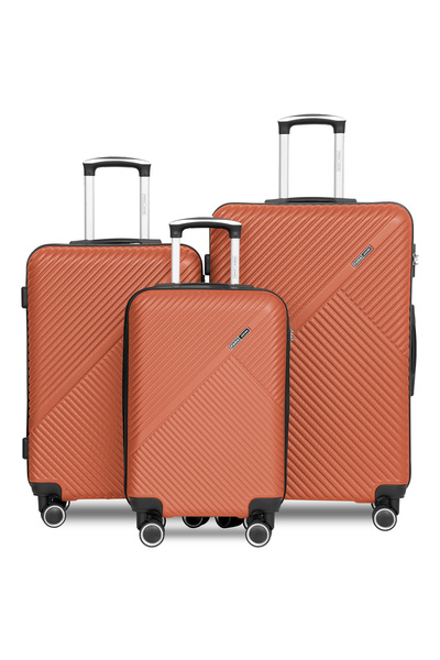 PARAJOHN Aura 3-Pc ABS Luggage Set – Small 10kg, Medium 20kg, Large 30kg with...