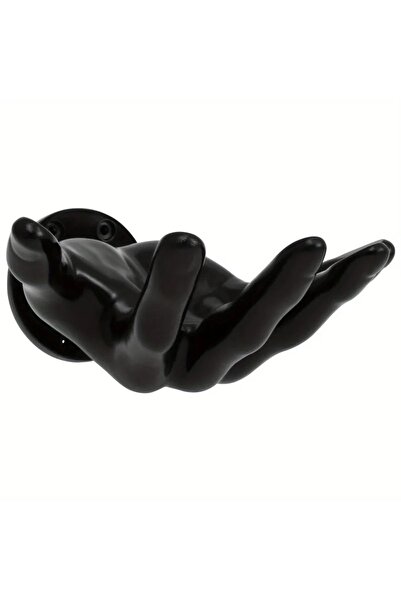 Choice Black Wall-Mounted Ball Holder Hand Palm Shaped Wall Shelves Display S...