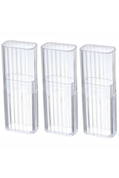 Choice 3pcs white 1pc Portable Transparent Storage Box, Practical Toothpick C...