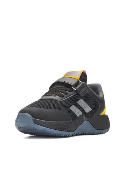 homiro Lace-Up Strappy Mesh Slipper - Black-Yellow