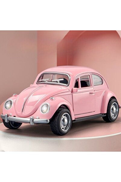 Choice Pink Inertia Alloy Bug Car Toy for Boys Realistic Children's Vehicle M...