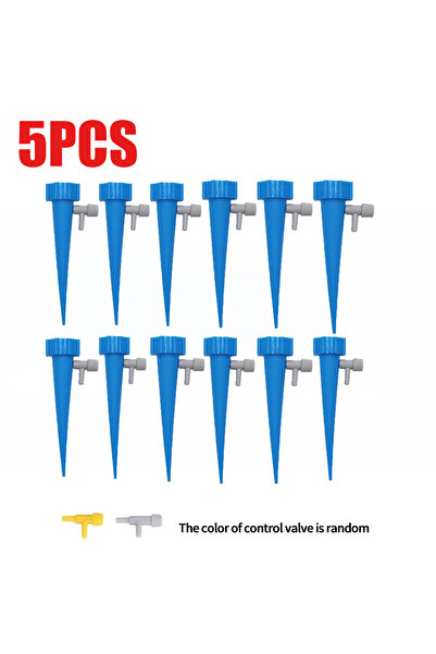 Choice6 5PC-Blue Automatic Drip Irrigation System Self Watering Adjustable fo...