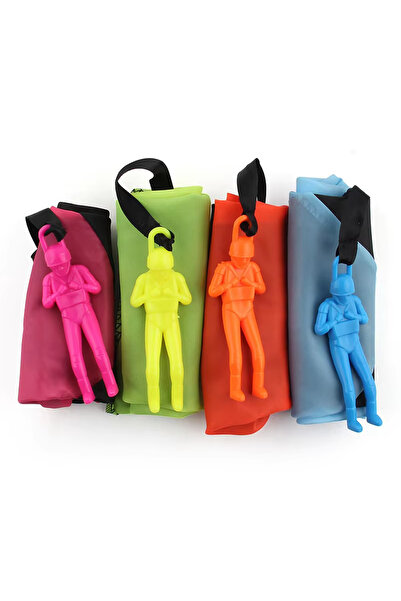 Choice 4pcs 4Pc Hand Throwing Parachute Children Mini Parachute Outdoor Beach...