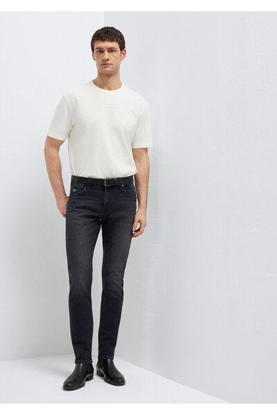 Mavi James Pro Dunkelanthrazitfarbene Gabardine-Hose 0042491242