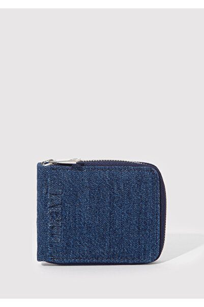 Mavi Fermuarlı Denim Cüzdan 1913340-83594