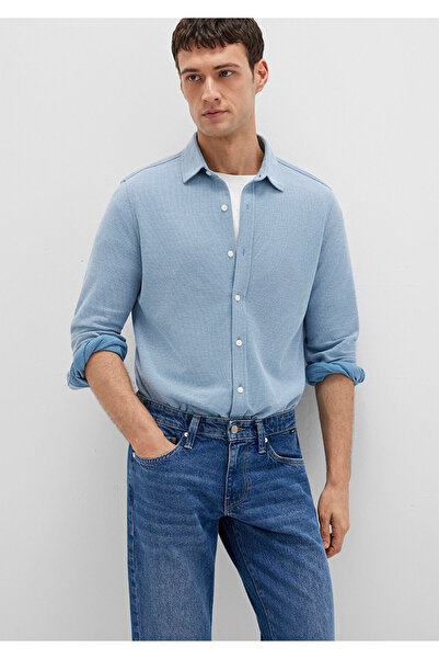 Mavi Πλεκτό πουκάμισο εφαρμοστό / Slim Fit 0211513-80896