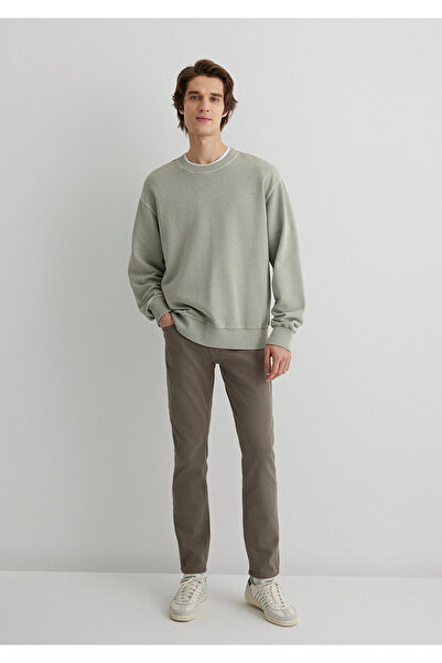 Mavi Marcus Hazy Olive Green Comfort Gabardine Trousers 0035188050