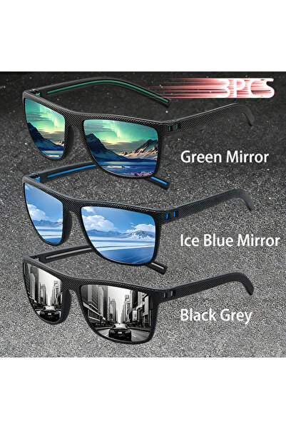 Choice6 3PCSF566-3 3PCS Vintage Fashion Sunglasses Set Colorful Stripes Leisu...