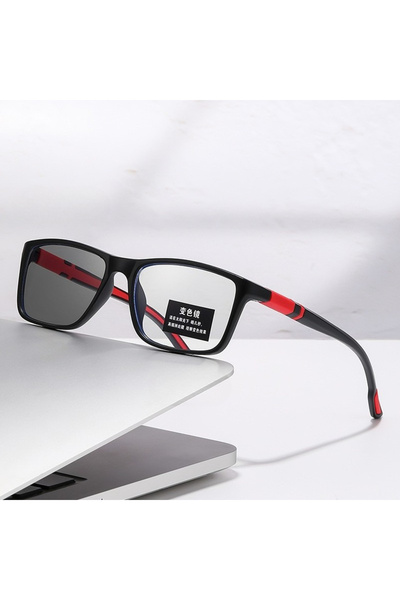 Choice44 +100 Red +0.5 +0.75 Photochromic Ultra Light Anti Blue Light Reading...