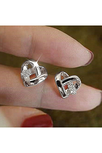 Choice E2116 Huitan Eternity Love Earrings Ear Stud Piercing Silver Color/Gol...