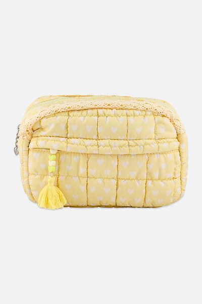 Miss Gwen's OMG Kids Girl Quilted Makeup Pouch, Yellow