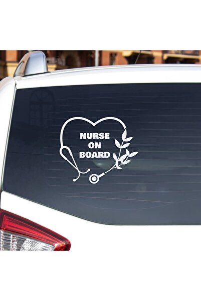 OEM Sticker auto (15cm) - Nurse on board
