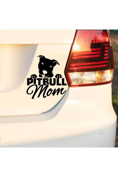 OEM Sticker auto (30cm) - Pitbull Mom