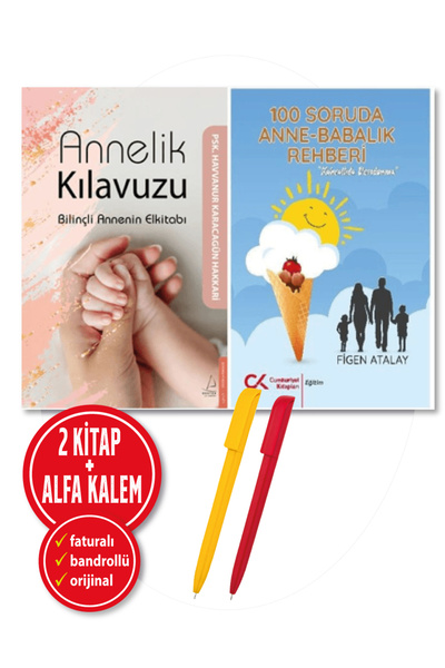 Destek Yayınları Alfa Kalem+Annelik Kılavuzu+100 Soruda Annelik Babalık Rehbe...