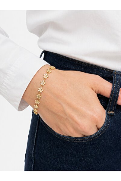 Ressia Zircon Stone Daisy Model Stylish Bracelet