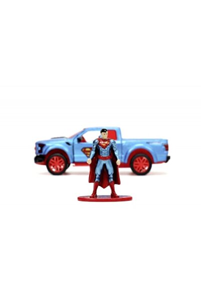 Simba Mașină metalică Ford la scară 1:32 cu figurină Superman