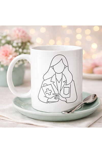 Generic Brand Doctor Themed Porcelain Mug Model 173 – Coffee Cup with Female ...