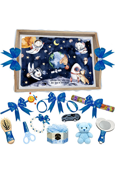 LoreBebe Set Tava Taiere Mot Baieti, Tavita Mot, 11 Piese, Model Astro Baby, ...