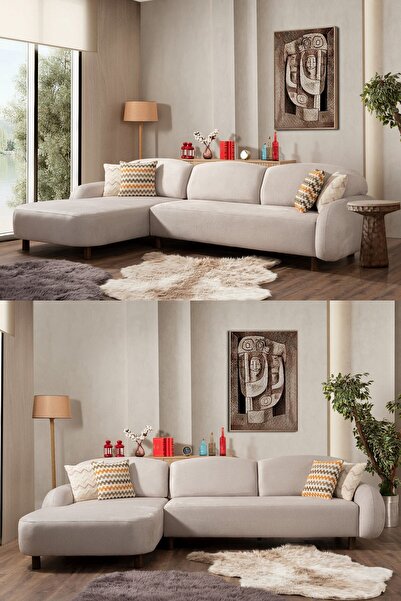 İYENA HOME LİVİNG Mallow Sırt Mekanizmalı Soft Bohem Köşe Koltuk Takımı