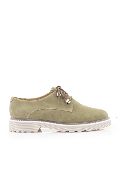 UrbanShoes Pantofi casual dama din piele naturala,Leofex - 346 Kaki velur